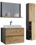 VCM Waschtisch Lendas L 150x80x51cm (Set, 4-St., 1x Unterschrank 1x Waschbecken...