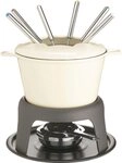 MasterClass Fondue MasterClass, 6 Fonduegabeln, 1 l, emailliertes Gusseisen, in