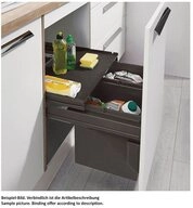 WESCO Einbaum&uuml;lleimer Abfallsammler Pullboy Soft Comfort 360 K/600-2, anthrazit