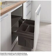 WESCO Einbaum&uuml;lleimer Abfallsammler Pullboy Soft Comfort 335 K/600-3, anthrazit