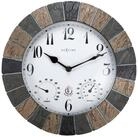 NEXTIME Wanduhr 4311 (Wetterfeste Uhr aus Stein)