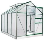 BRAST Gew&auml;chshaus ALU mit Fundament rostfrei 250x190x195cm T&Uuml;V gepr&uuml;ft,...