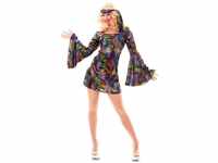 Fyasa Hippie-Kostüm 70er Jahre Disco Woman für Damen