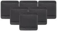 Villeroy & Boch Speiseteller Manufacture Rock Speiseteller quadratisch, (6 St)