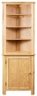 vidaXL Mehrzweckschrank Eckschrank 59 x 36 x 180 cm Massivholz Eiche