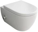 Alpenberger Tiefsp&uuml;l-WC - Sp&uuml;lrandloses WC mit Bidet Funktion und Einhebelarmatur,