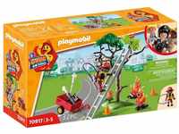 Playmobil® Konstruktionsspielsteine DUCK ON CALL Feuerwehr Action. Rette die...
