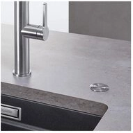Blanco Einbausp&uuml;le BLANCO PushControl Ablauffernbedienung Edelstahl, 233696,...