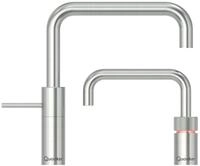 QUOOKER K&uuml;chenarmatur Nordic Square Twintaps mit COMBI Reservoir & CUBE