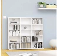 vidaXL Regal 100 x 23 x 895 cm CD-Regal Wei&szlig; 102x23x89,5 cm Spanplatte Mediaaufbewa