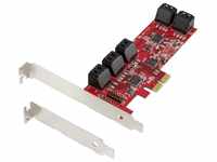 Renkforce 10 Port SATA III PCI Express Karte Modulkarte, inkl. Low-Profile...
