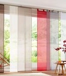 OTTO home Schiebegardine Xanten, 2er-Set, Klettband, transparent, inkl....