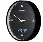 BRESSER Wanduhr MyTime LEDsec Wanduhr 24 cm - schwarz
