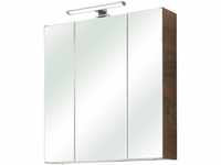 Saphir Spiegelschrank Quickset Badschrank, 3 Spiegeltüren, 6 Einlegeböden, 65...