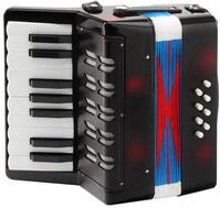 Classic Cantabile Knopf-Akkordeon Bambino Rosso Akkordeon - 17 Noten Tasten - 8