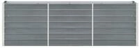 vidaXL Hochbeet, Garten-Hochbeet Verzinkter Stahl 240&times;40&times;77 cm Grau