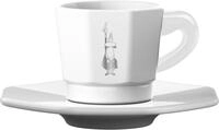 BIALETTI Espressotasse, 8-tlg., Porzellan, 4 Tassen, 4 Untertassen