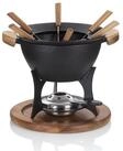 kela Fondue Country, emailliert, 0,8 L - 1 L, Spritzschutz, 6 Fonduegabeln