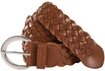 TOM TAILOR Flechtg&uuml;rtel TTLISA 4 cm breiter Dameng&uuml;rtel, Flechtlederg&uuml;rtel,