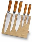 ECHTWERK Magnet-Messerblock Damaszener (6tlg), incl. Damaszener Messer-Set mit