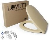 LUVETT WC-Sitz C100 mit Absenkautomatik, Duroplast Antibakteriell, Universelle O-Form