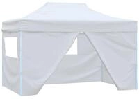 vidaXL Partyzelt Profi-Partyzelt Faltbar mit 4 Seitenw&auml;nden 280x410x315 cm Stahl