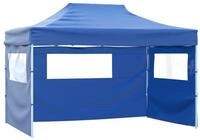 vidaXL Faltzelt, Zelt Pop-Up mit 4 Seitenteilen 3x4,5 m Blau