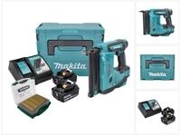 Makita Nagler DBN 500 RTJ Akku Stauchkopfnagler 18 V 15-50 mm + 2x Akku 5,0 Ah + La