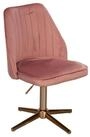 Wohnling Drehstuhl Rosa Samt Schreibtischstuhl Drehbar Schalenstuhl Home Office