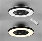 Reality Leuchten LED Deckenleuchte Halmstad Deckenventilator, Timerfunktion,