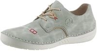 Sneaker RIEKER, Damen, Gr. 39, gr&uuml;n (mint, used), Nubuklederimitat, Schuhe Sneaker,