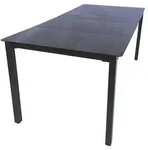 VCM Gartentisch Aluminium Glas Gartentisch Balkontisch 189x90 cm