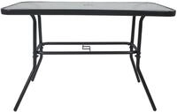 VCM Gartentisch Glas Gartentisch Esstisch Balkontisch 110x55