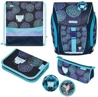 Herlitz Schulranzen Herlitz Schulranzen Set FiloLight Plus Flower Owl 6-teilig