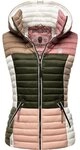 Navahoo Steppweste Shadaa Multikulti &Auml;rmellose Damen Weste im Colourblocking-Stil