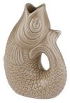 Giftcompany Dekovase Monsieur Carafon Vase / Karaffe Fisch XS sandstone 0,2l (Vasen)