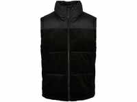 URBAN CLASSICS Jerseyweste Urban Classics Herren Cord Vest (1-tlg), schwarz