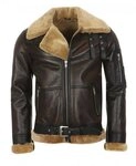 Hollert Bomberjacke B16 Herren Lammfelljacke Echtleder Merino Schaffell...