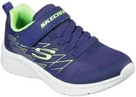 Sneaker SKECHERS "MICROSPEC", Jungen, Gr. 29, bunt (navy, limette), Synthetik,