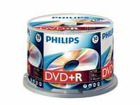 Philips DVD-Rohling Philips DVD+R, 4.7 GB, 16x, 120 min, Gelabeled, 50 Stück in
