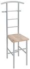 HAKU Herrendiener Herrendiener alu, eiche-Kleiderst&auml;nder, Metall-B 46 x H 109 x T 46
