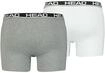 Boxer HEAD "HEAD BASIC BOXER 2P", Herren, Gr. XL, grau (grau combo), Obermaterial: