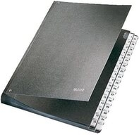 LEITZ Aktenordner Leitz Pultordner 5831-00-95 5831 Hartpappe Schwarz DIN A4...