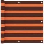 vidaXL Markise vidaXL Balkon-Sichtschutz Orange und Braun 90x600 cm...