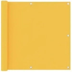 vidaXL Seitenmarkise 90 x 500 cm Balkon-Sichtschutz Gelb 90x500 cm Oxford-Gewebe