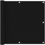 vidaXL Seitenmarkise 90 x 500 cm Balkon-Sichtschutz Schwarz 90x500 cm...