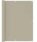 vidaXL Seitenmarkise 120 x 300 cm Balkon-Sichtschutz Beige 120x300 cm Oxford-Gewebe