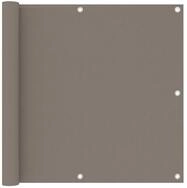 vidaXL Seitenmarkise 90 x 400 cm Balkon-Sichtschutz Taupe 90x400 cm Oxford-Gewebe