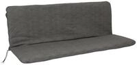 DEGAMO Bankauflage ARIZONA, (1 St), 3-sitzer 138x88cm, anthrazitfarben