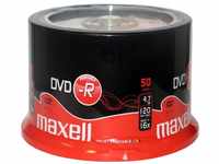 Maxell DVD-Rohling 50 Maxell Rohlinge DVD-R 4,7GB 16x Spindel